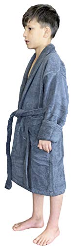 Skylinewears Kids Robe Soft Terry Cloth 100% Cotton Boys Girls Shawl Collar Spa Robes Toddler Bathrobes3