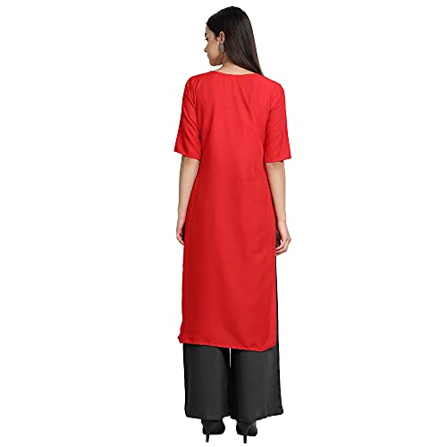 Image of Women's Crepe Straight Kurta