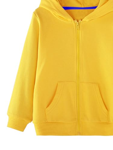 Image of HILEELANG Boy Hoodie Sweatshirt Zip-Up Cotton Casual Pocket Jacket Spring Fall Clothes