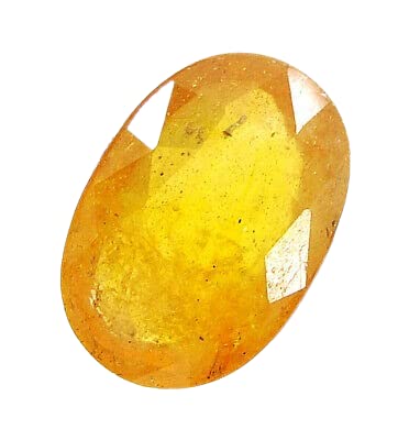 Saphir jaune naturel Pukhraj Ceylan 2.45 carats non traité pour bague or et bijoux rashi ratan