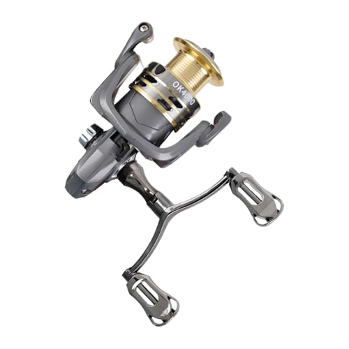 Moulinet rotatif haut de gamme avec double bras anti-corrosion et frein puissant 50 kg