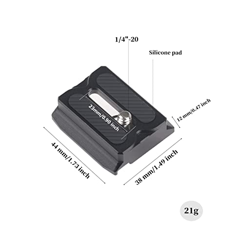 Image of FocusFoto Upper Quick Release Baseplate QR Plate for DJI Ronin RS3 Mini & RS4 Mini Gimbal Stabilizer, Compatible with RS2 RSC2 RS3 Pro RS4 Pro Arca-Swiss Standard Camera Tripod Ballhead