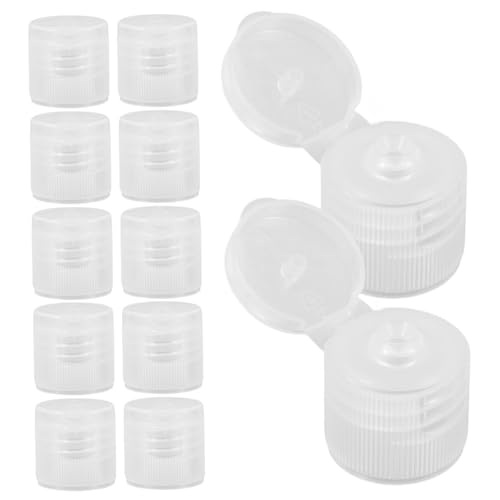 Mikinona 30pcs Plastic Toothpaste Caps Silicone Self Closing for Boys and Girls Travel Toiletry Bottles
