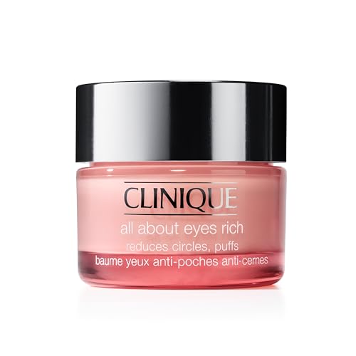 Clinique All About Eyes Rich Eye Cream For Dark Circles With Hyaluronic Acid | Hydrating, Brightening + Depuffing