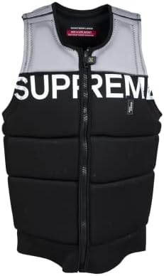 Ronix Supreme CE Approved Impact Vest, Black/Dove Grey, X-Large