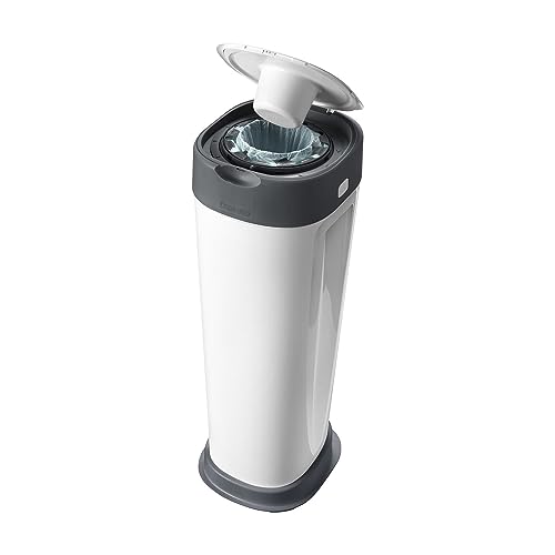 Tommee Tippee Twist & Click Windeleimer XL, Fasst bis zu 60 Windeln, Umweltfreundlicheres System mit 1 Nachfüllkassette mit Nachhaltig Bezogener Antibakterieller Greenfilm-Folie