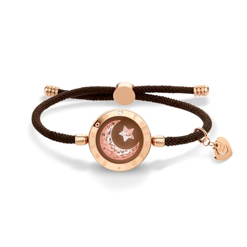 TOTWOO Single Touch Bracelets for Couples, Light up & Vibration for Love Couples | Long Distance Relationship Gifts for Girlfriend, Mother-Daughter, Sisters Bluetooth APP Set Up Pairing Jewelry