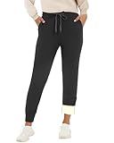 GAYHAY Fleece Lined Sweatpants Women- Winter Warm Sherpa Lined Athletic Joggers Pants with Pockets