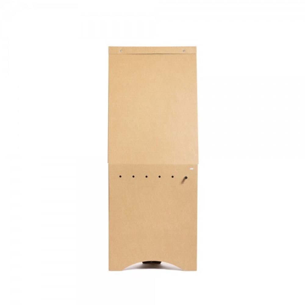 Rocada | Pizarra Plegable para Rotafolios, Cartón 100% Reciclado, Ligera y Portátil, Fácil Montaje, Incluye Bloque de Papel y Rotulador, Ideal para Presentaciones, Medidas 70x178x43cm, Color Marrón