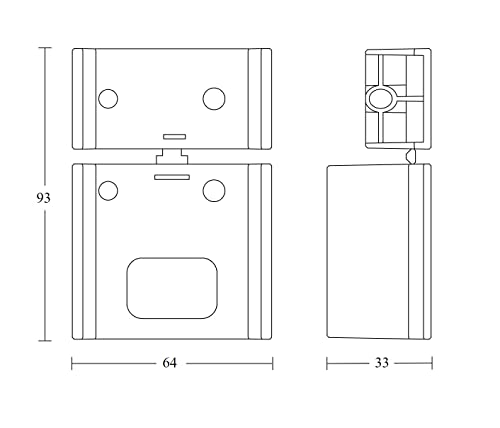 Steinel Eckwandhalter weiß, für Bewegungsmelder is 180-2, Eck-Adapter, Zubehör-Halterung Innenecke und Außenecke, 085148