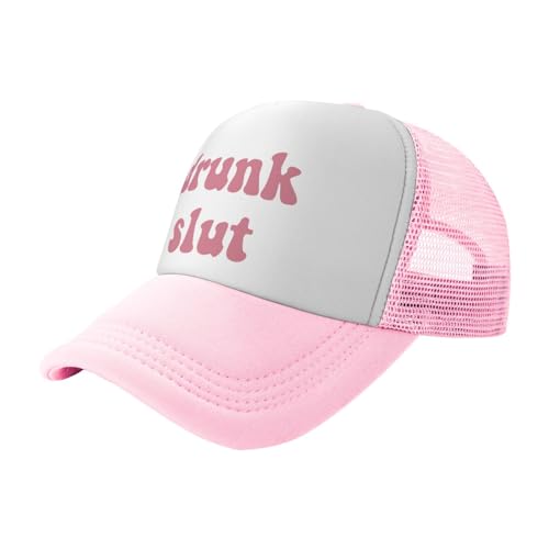 Image of You Find It Offensive? I Find It Funny Trucker Hats for Women Pink Men Funny Slogan Pink Hats for Men