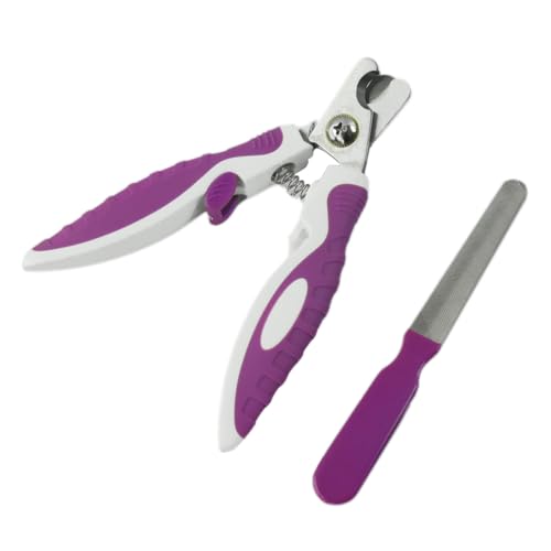 VANZACK Pet Nail Cutters Trimmer for Small Animals Stainless Steel and Plastic Spring Release Handle Design