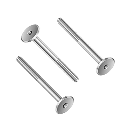 TERF® M8 X 50mm Joint Connector Bolts M8 (8mm) X 50mm Barrel Bolts Hex Allen Key Socket Flat Head Furniture Joint Connector Bolt - Image 2