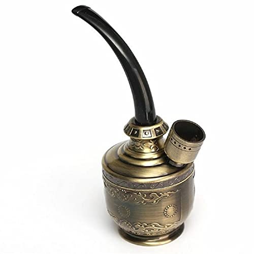 Mannioude Mini Wasserpfeife Shisha Pfeife Kräuter Unkraut Tabak Metall Hookah + 10 Siebe – Bild 6