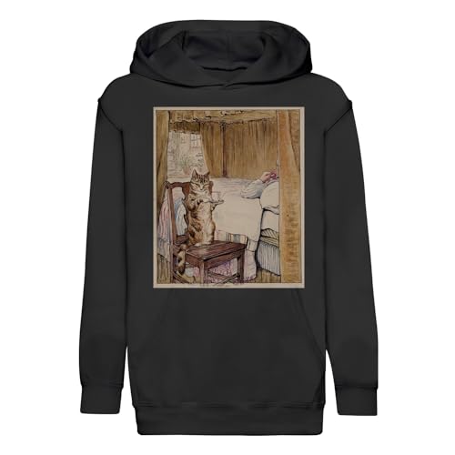 Sweat à capuche enfant chat tasse de thé vêtement illustration Beatrice Potter