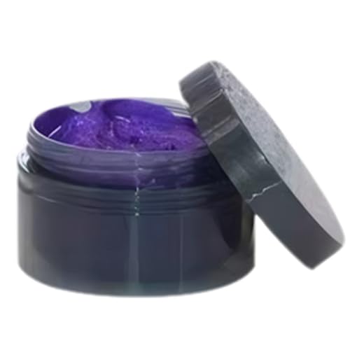 Color De Cabello Temporal Tinte Para El Cabello Temporal Desechable Cera Coloreada Soluble En Agua Secado RáPido Lavar El Color Del Cabello Color De Cabello Temporal Multiusos Uso PúRpura