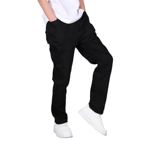 Boys' Stretchy Chino Pants - Durable Twill Material, Resistant to Pilling and Fading - for School Uniform3