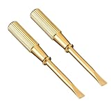 2PCS Bracelet Screwdriver Stainless Steel, Screwdriver for Love Bracelets, Mini Screw Driver Jewelry Repair Tools, Bracelet Repair Screwdrivers with Non-slip Handle, Gold