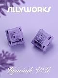 Sillyworks Hyacinth V2 Switch, 5Pin Linear Pre-Lubed Switch For Custom Mechanical Keyboard(V2U,70PCS)