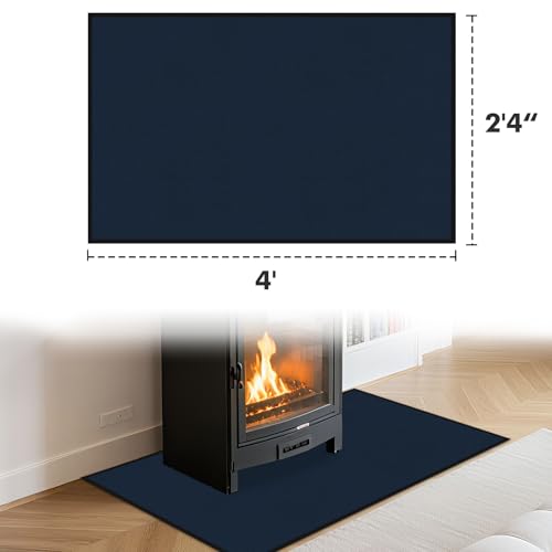 Tapete resistente al fuego para chimenea 48 x 28 in miniatura 2