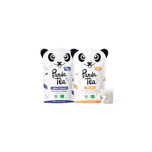 Panda Tea - Duo Slim Tea & Sweet Dreams - Thé Vert Minceur...