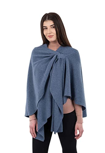 SAOL Shawl Wraps for Women Lambswool Poncho One Size