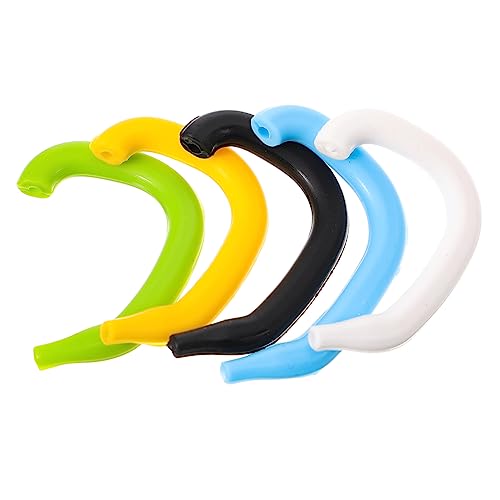 SOESFOUFU シリコン製イヤーフックとイヤープロテクター 抗ストレス 抗痛仕様 メガネ用フック ローププロテクター 耳保護キャップ 日常生活 スポーツシーン向け 快適な使用感 5個セット