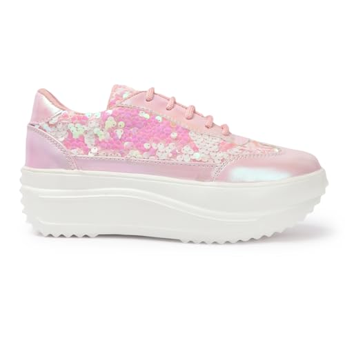 Image of Vendoz Women Party & Casual Glitter Wedding Bridal Sneakers