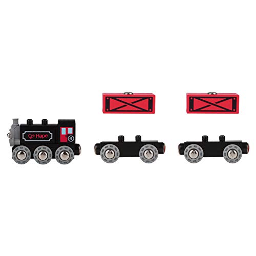 Hape E3719 Steam-Era Passenger Train - Wooden Train Track Accessories - Image 4