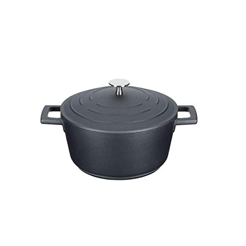 KitchenCraft EF594 MasterClass Cast Aluminium Casserole Dish, 2.5L, Lavender