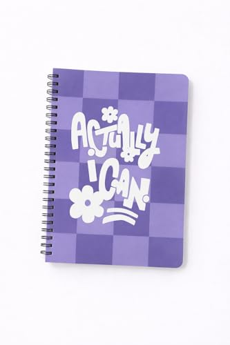 Image of PAPBOO A5 Handy, Actually, Easy to Carry Spiral Wiro Notebook : 100 GSM Natural Shade Paper, Dot Grid, 120 Pages, Journal, Diary, Gift