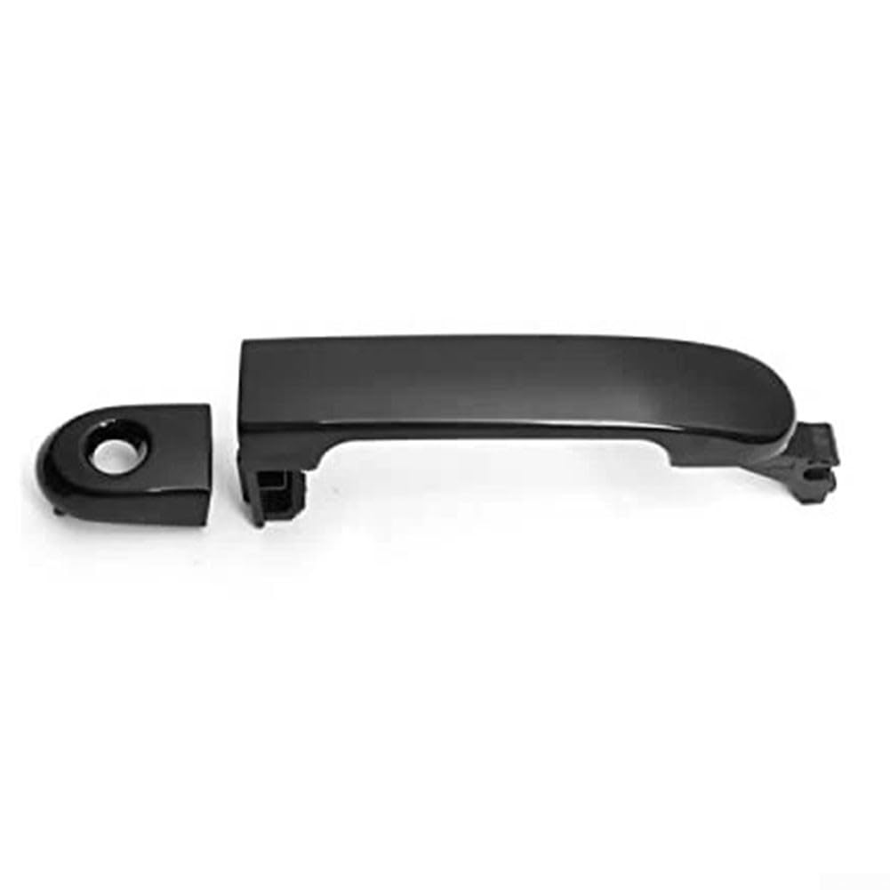 Poignée de porte extérieure avant gauche noire amorcée avec clé pour Versa 2007-2012 OEM 82641EL12A