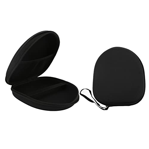 Image of Headphone Case Hard EVA Shell Headset Protective Box Multifunctional Headphone Container Portable Carrying Case Storage Box for On-Ear Headset(Black)