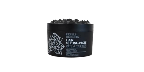 Tratamientos, Drugstore Rebels Refinery - Hair Styling Paste for Men - Cera para Peinar para Hombre - Fijación Media - Terminado Mate - Agrega Textura y Grosor al Cabello Delgado -...