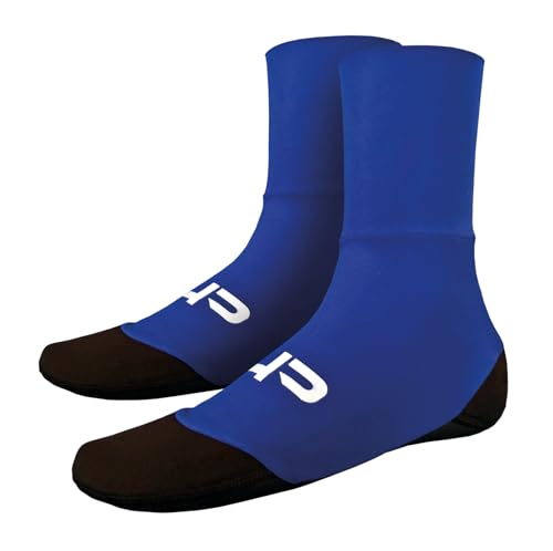 HP Calzari Beach Tennis e Beach Volley SLIM licra con suola rinforzata e antiscivolo (Blu, Sistema Taglie Calzature EU, Adulto, Numero (range), Stretta, 34, 35)