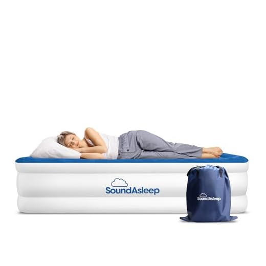 SoundAsleep Dream Series Air Mattress with ComfortCoil Technology & Internal High Capacity Pump - Twin XL Size