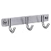 HOMEIDEAS 8-Inch Coat Hooks SUS304 Stainless Steel Wall Mounted Coat Rack Towel Hook with 3 Heavy Duty Hooks,Wall Mount,Brushed Nickel