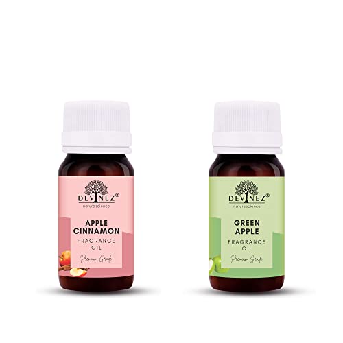 Image of Devinez Apple Cinnimon, Green Apple Aroma Oil for Diffuser /Ultrasonic Aroma Diffuser /Tealight Diffuser /Reed Diffuser, 15ml Each