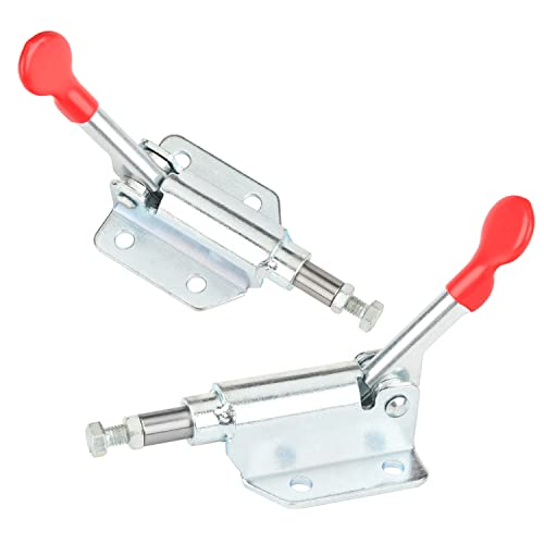 Utoolmart トグルクランプ 横押し 保持能力50kg 高炭素鋼 ブルー亜鉛メッキ ハンドルオープン角度/° GH-36070 クイッククランプ ワンタッチ ハンドル式 リリーストグルクランプ クイック メタル ミニ トグル 溶接加工 リベット打ち加工 治具加工用