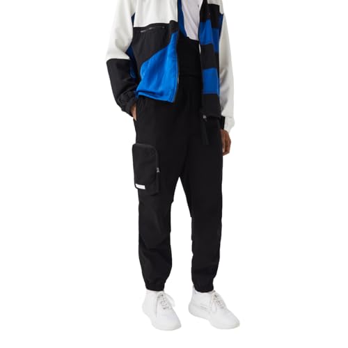Lacoste Men's Contrast Oversized Branding Trackpants, Black, 3X-Large2
