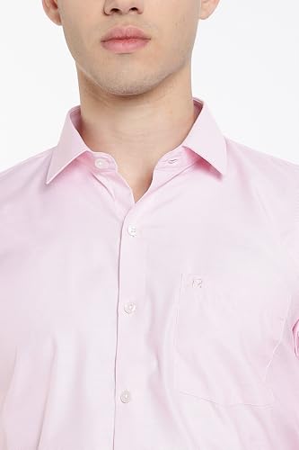 Image of Men's Solid Formal Shirt | Premium Cotton Rich Full Sleeves Shirt | Comfort Fit Office Wear Shirt with Single Chest Pocket | Stylish Casual & Formal Shirt for Men
