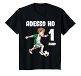 Primo Compleanno - Maglietta Calcio Italia 1 Anno
