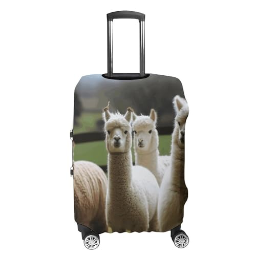 Alpaca Family Luggage Cover, Washable Elastic Suitcase Cover Protector Fit 18-32 Inch Luggage4