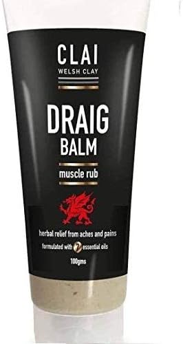 CLAI Draig Balm | Joint & Muscle Pain Relief | Long Lasting Active Relief for Osteoarthritis, Arthritis & Fibromyalgia | Made from WelshClay | 7 Essential Oils | 1 x 100ml