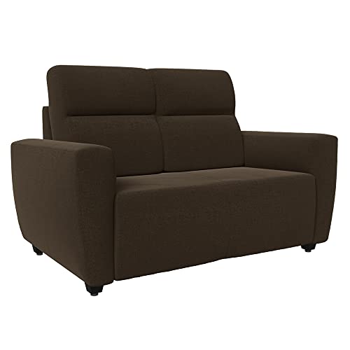 Image of Wakefit Sofa Set | 3 Year Warranty | Sofa 4 Seater, 4 Seater Sofa for Living Room, Wooden Sofa Set, Sofa Set 2+1+1 Seater - Belize(Malphino : Dark Earth)