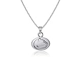 Dayna Designs Penn State University Pendant Necklace- Platinum over 925 Solid Sterling Silver, 18 Inch Rope Chain, Officially Licensed Jewelry Gifts for Coaches Grads Alumni, NCAA Nittany Lions