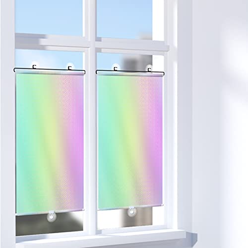 Sonnenschutz Dachfensterrollo,Verdunkelungsrollo Mit Saugnäpfen, Fensterrollo Sichtschutz,Verdunkelungsrollo Thermisch isoliert Rollo,Einziehbarer Sonnenschutz,Ohne Bohren (40x125cm/15.7x49.2in) Cover