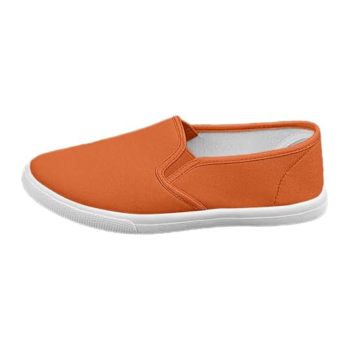 Women's Casual Slip On Canvas Sneakers Fashionable Comfortable Flat Shoes for Daily Wear with Jeans and Pants