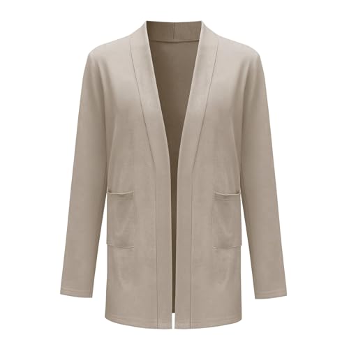 Long Sleeve Lightweight Thin 2025 Summer Cardigan for Girls Casual Loose Fit Kimono Cover Up with Pockets Open Front Cardigan4