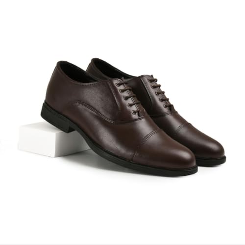 Image of Chardonnay Men's Leather Oxford Formal Shoes | Comfortable Cushioned Dress Shoes for Office & Business